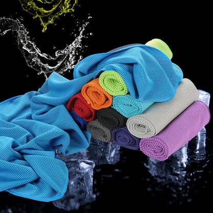 Summer Cooling Ice Silk Towel,Breathable and Soft,Suitable for Activities Such as Yoga,Golf,Gym, Camping,Running,Exercise,Etc